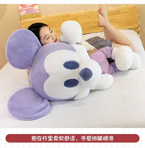 Kawaii Mickey Minnie Plush Toy Couple Doll Stuffed Dolls Animal Kids Birthday Gift for Girls Soft Cuddly Pillow Pal Wholesale