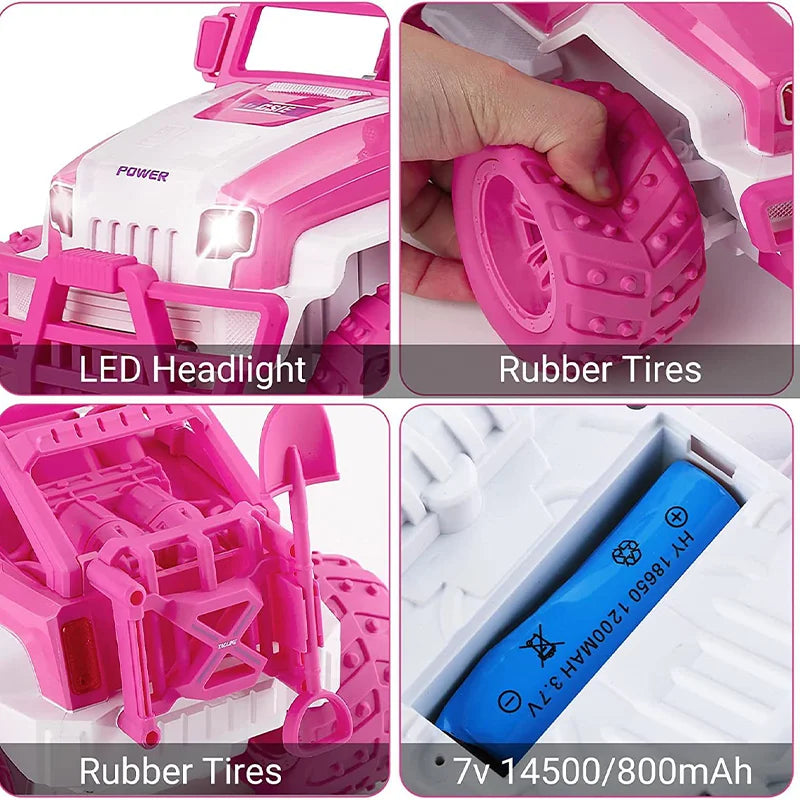Pink Remote Control Off Road Climbing Car Toy