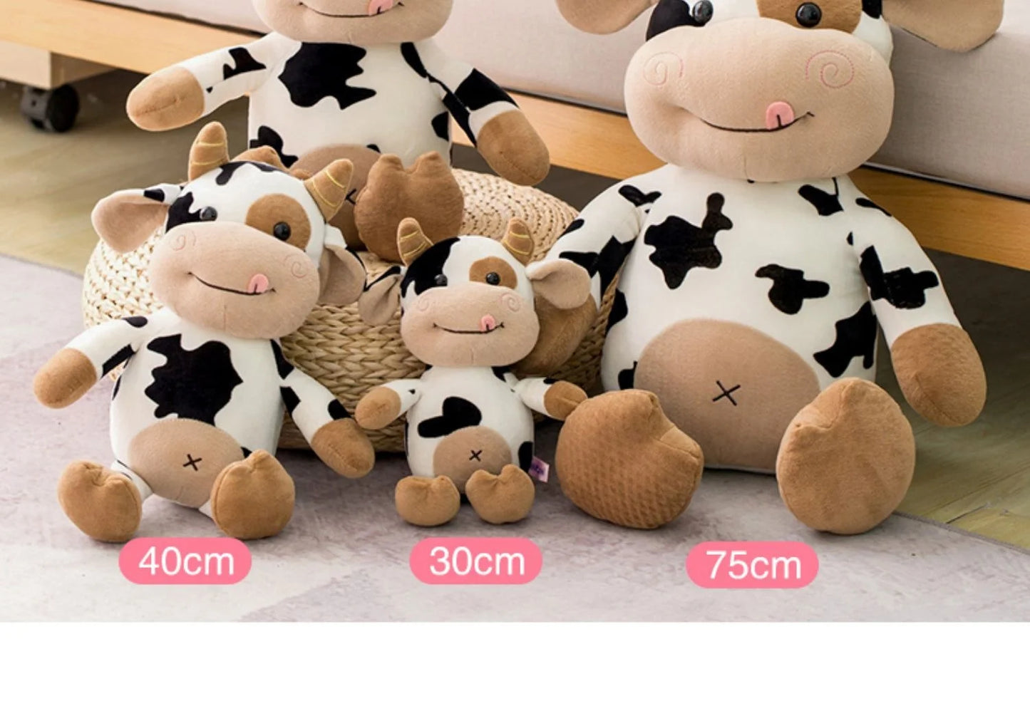Hot toys Cute Cow Doll Little Cow Plush Toy Chinese Zodiac Cow Doll Cloth Doll New Year's Gift Girl's Birthday Gift
