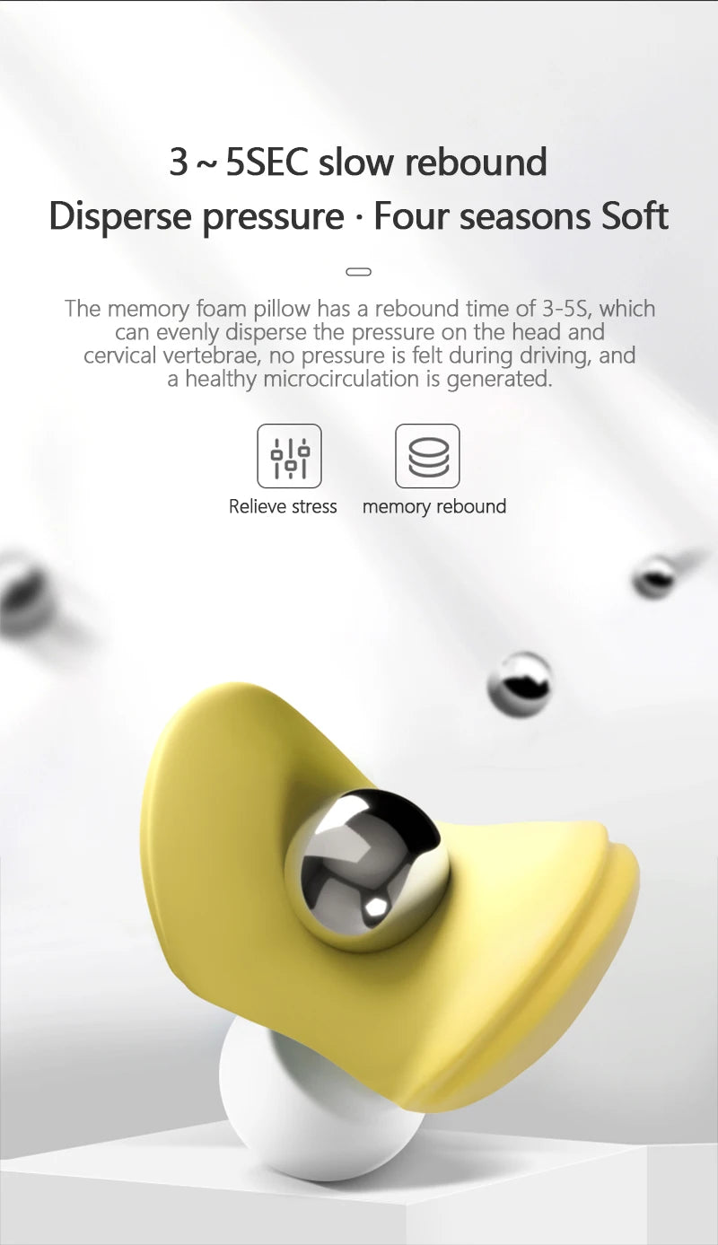 Car Electric Massage Neck Pillow Cushion Vibration Headrest Support Lumbar Seat Back Cushion Vehicle Supplies Travel Assecories