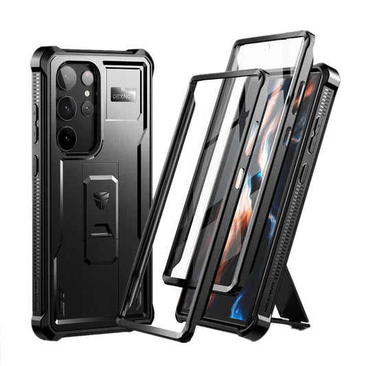 Full Body Heavy Duty Military Grade Protection Built-in Screen Protector and Kickstand for Samsung Galaxy S23 Ultra Case6.8 inch