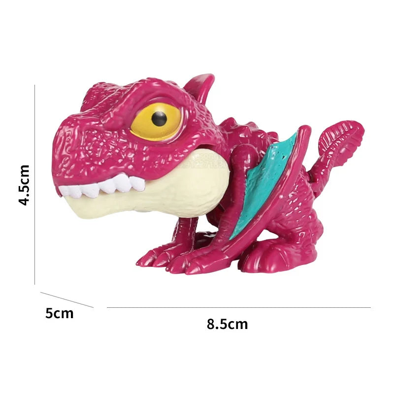 Finger Dinosaur Tricky Tyrannosauru Model Interactive Bite Hand Creative Movable Joints Fidget Toy Funny Dino Eggs Birthday Gift