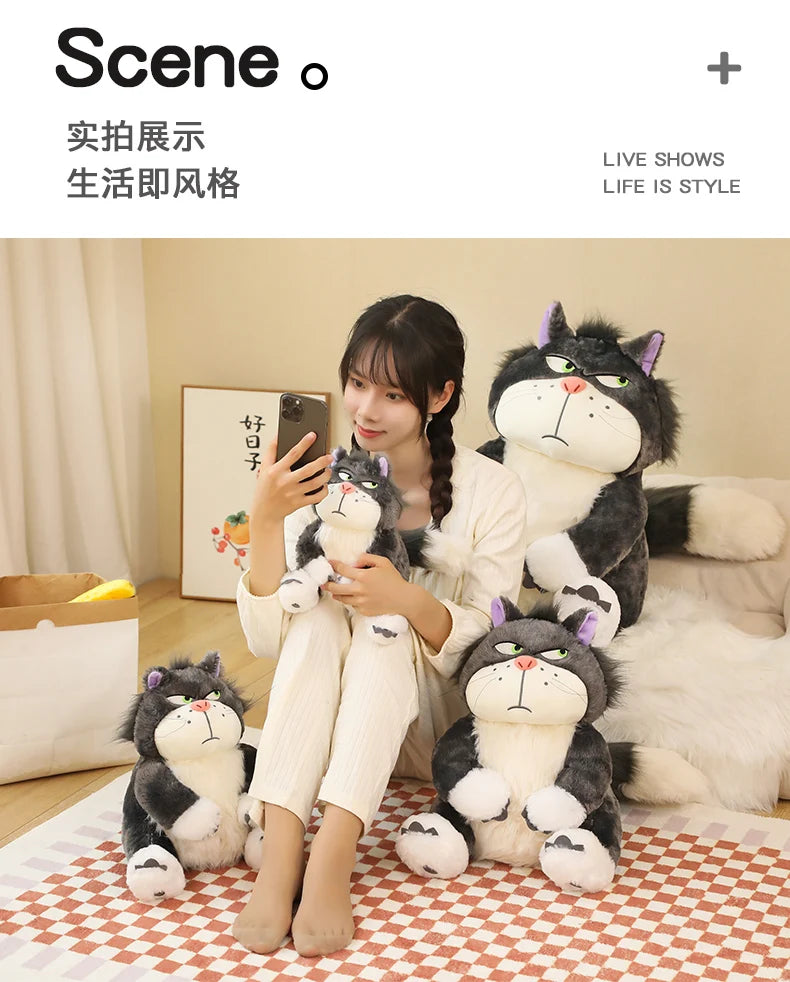 Lucifer Cat Plush Stuffed Animal Kawaii Soft Pillow