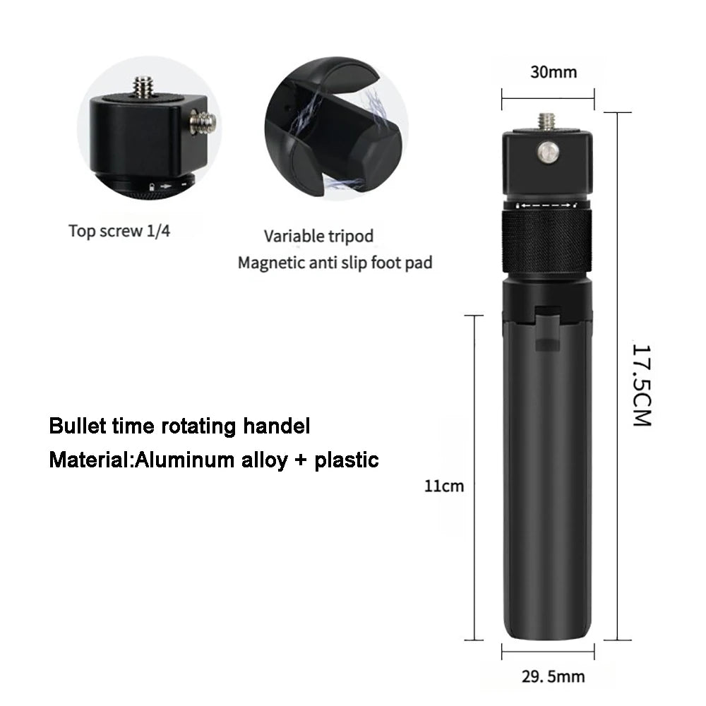 Invisible Selfie Stick and Bullet Time Handle Bundle for Insta360 X5 X4 X3 GO 3S Ace Pro