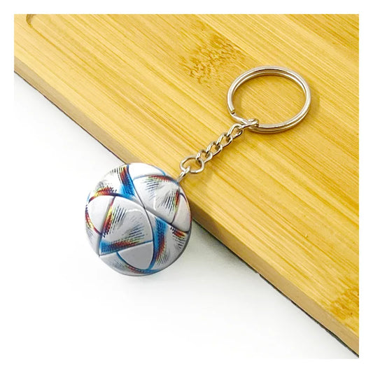Football Club Soccer Ball Keychain Team Flag Pendant Fan Souvenir Bag Charm