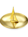 Creative Metal Incense Burner Mini Sailboat Incense Holder Incense Plate Ash Catcher Buddhism Supplies Home Decor