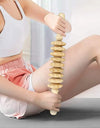 1 PCS Wood Massage Roller Trigger Points Home Gym Manual Wooden Fascia Massage Roller for Release Cellulite Sore Muscle Blasting