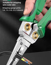 Multifunctional Wire Stripper Electrician's Pliers 8-in-1 Stainless Steel Needle-nose Pliers with Wire Measuring Hand Tools