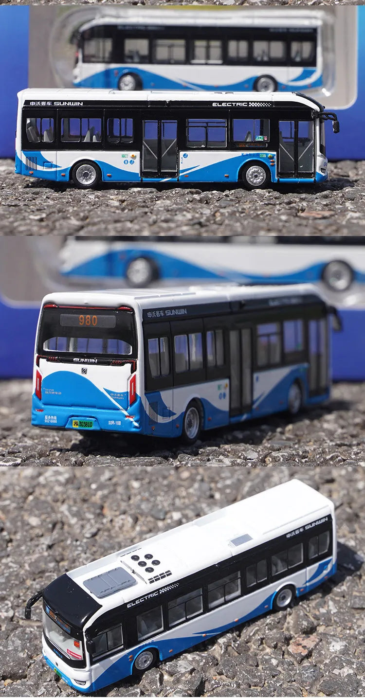 1 120 Scale Shanghai City Tour Bus Diecast Model Vehicle