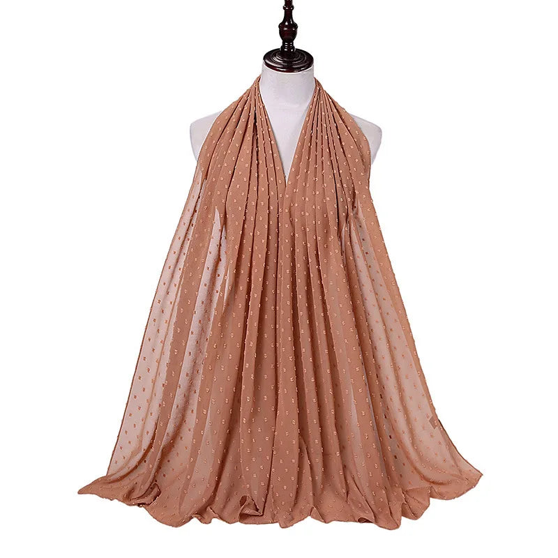 70*175cm Muslim Chiffon Hijab Shawls Scarf Women Solid Color Head Wraps Women Hijabs Scarves Ladies Foulard Femme Muslim Veil