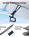Car Sun Visor Camera Mount with Phone Clip for Cell Phone for GoPro Hero 12 11 10 9 8 for Insta360 X3 One X2 Accessories