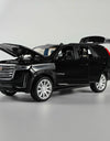 Diecast 1:32 Cadillac Escalade SUV Alloy Model Sound And Light Pull Back Toy Accessories For The Car Birthday Present For Boys