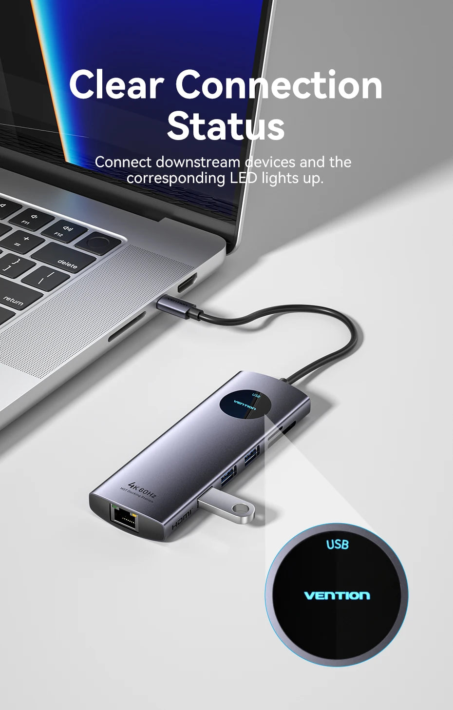 MST Docking Station Type C to HDMI DP 4K 60Hz RJ45 USB 3.0 HUB PD 100W USB C Splitter for PC Laptop Macbook Tablet