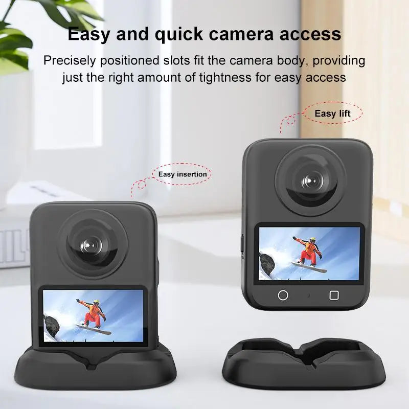 for DJI Osmo 360 Car Plastic Base Stand / Desktop Silicone Base Stand for DJI Osmo 360 Camera Accessories