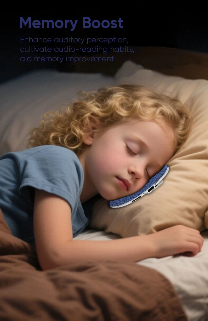 Underpillow music disc ultra-thin listening device sleep white noise pillow side mini Bluetooth speaker supports TF playback