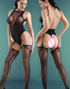 With Gloves Lingerie Bodysuit Women Bodystocking Crotchless Underwear Costumes Catsuit Body Suit