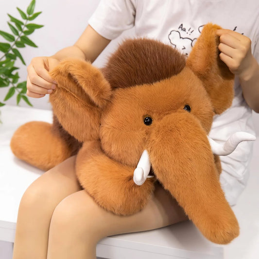 Mammoth Plush Stuffed Animal Soft Elephant Pillow