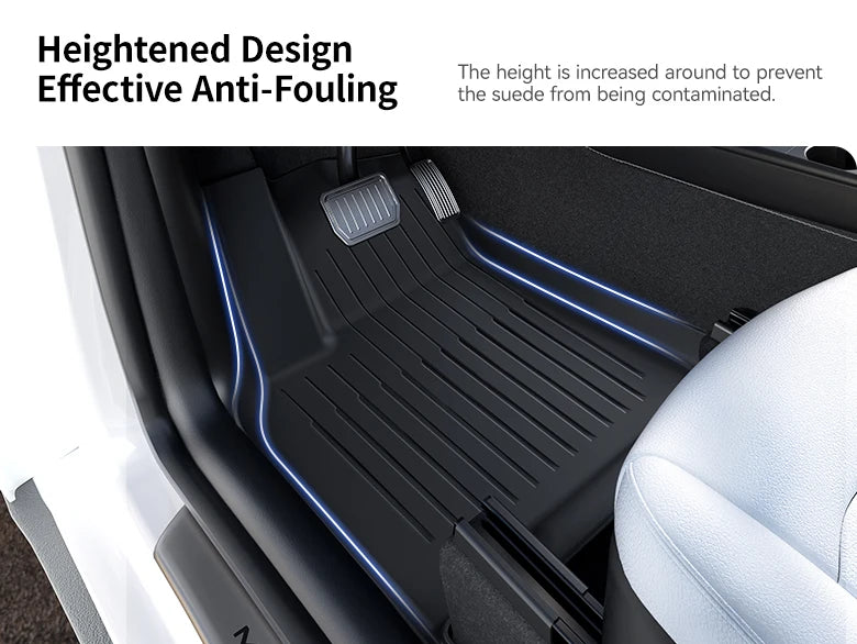 TPE Floor Mat Set for Tesla Model Y Juniper 2025 Right Hand Drive Waterproof Anti Slip Trunk and Interior Liner