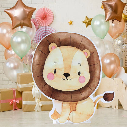 Jungle Animal Backdrop Safari Birthday Party Decoration Kids Woodland Wild One Lion Themed Party Supplies Baby Shower Decor