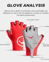 Lightweight Half Finger Outdoor Bicycle Gloves Made of High Elastic Fabric Suitable for Multiple Scenarios