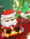 Knew Built Christmas Micro Mini Building Blocks Toys - Santa Claus, Christmas Tree, Reindeer, Snowman Elements - Perfect Gifts