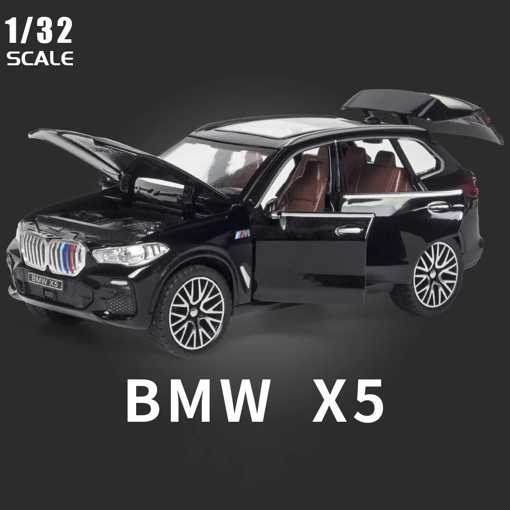 1/32 Scale BMW X5 SUV Alloy Car Diecast Model Pull Back  Toy Collection Of Hobby Decorative Fine Ornaments Gifts