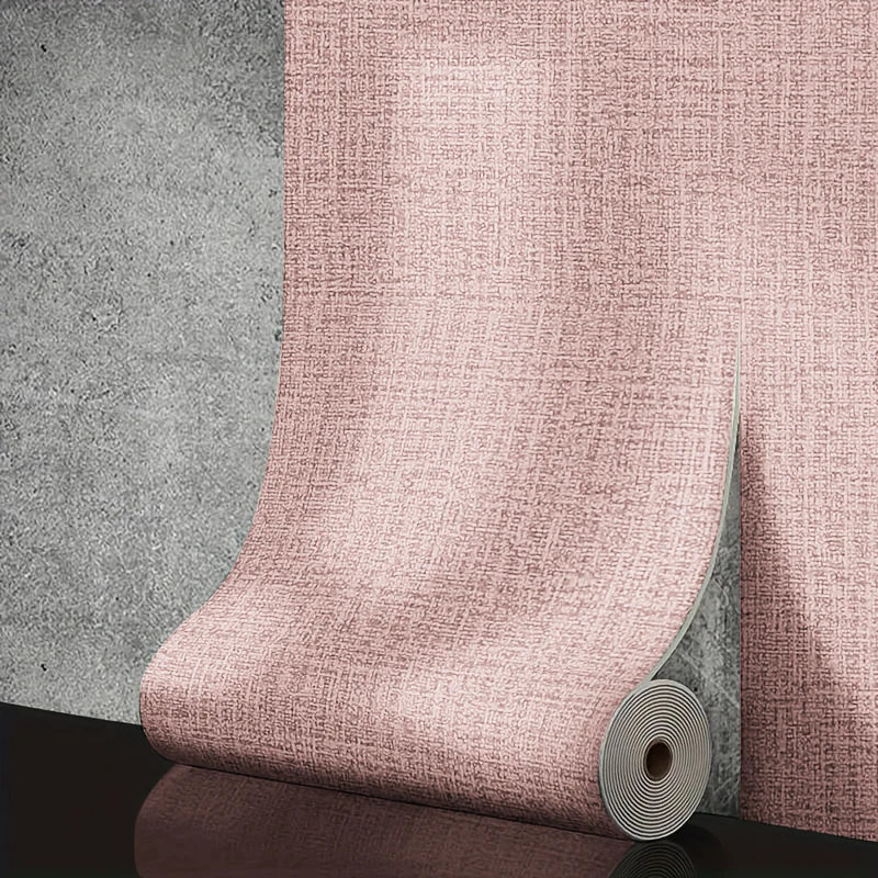 50cmX2.8/5/10m Linen Solid Color 3D Thickened Waterproof Foam Self-adhesive Background Wall Renovation Wallpaper Wall Stickers