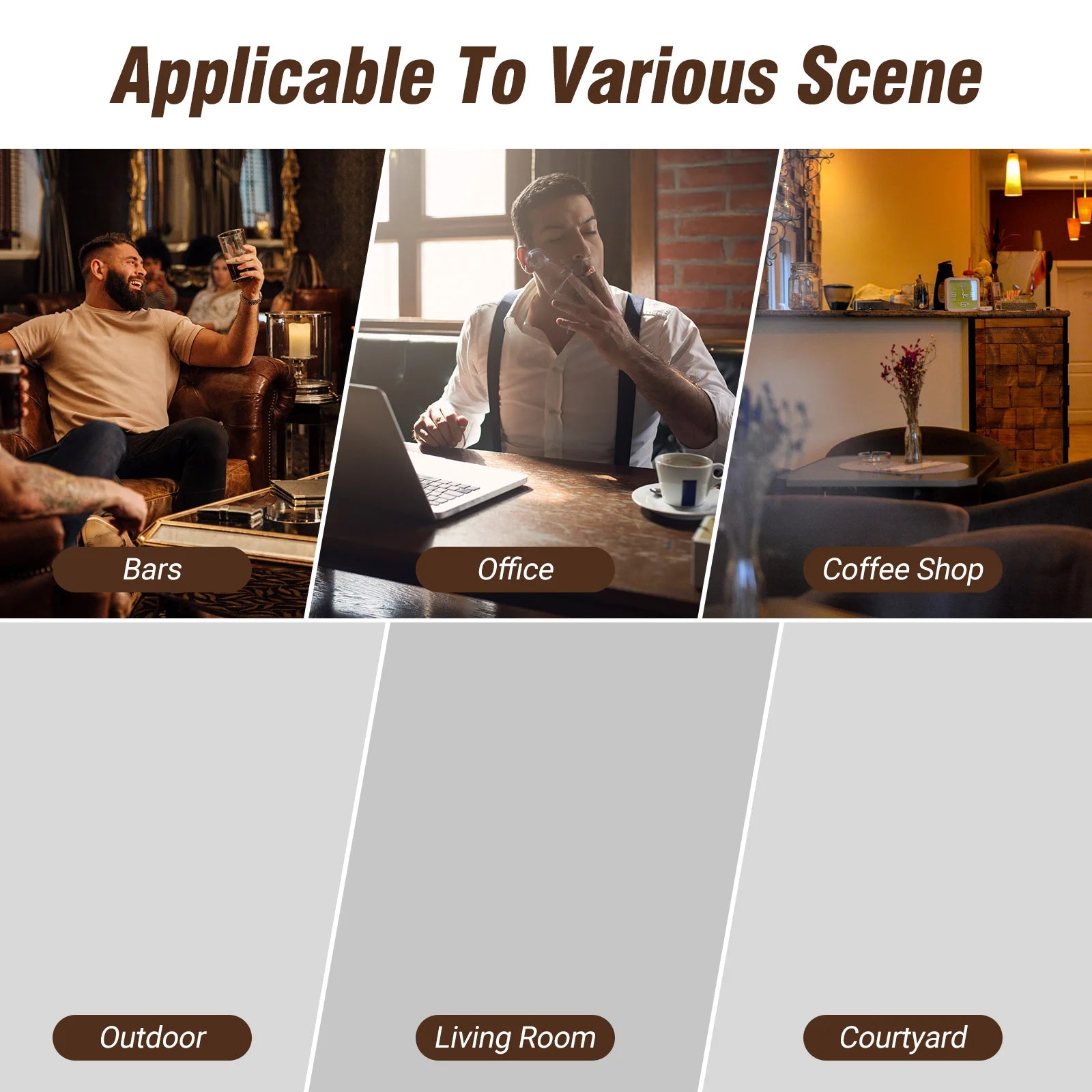 Cigar Ashtray Wooden Ashtrays Smokers Outdoor Home Office Decoration Useful Ashtray Portable Travel Ashtray Smoking