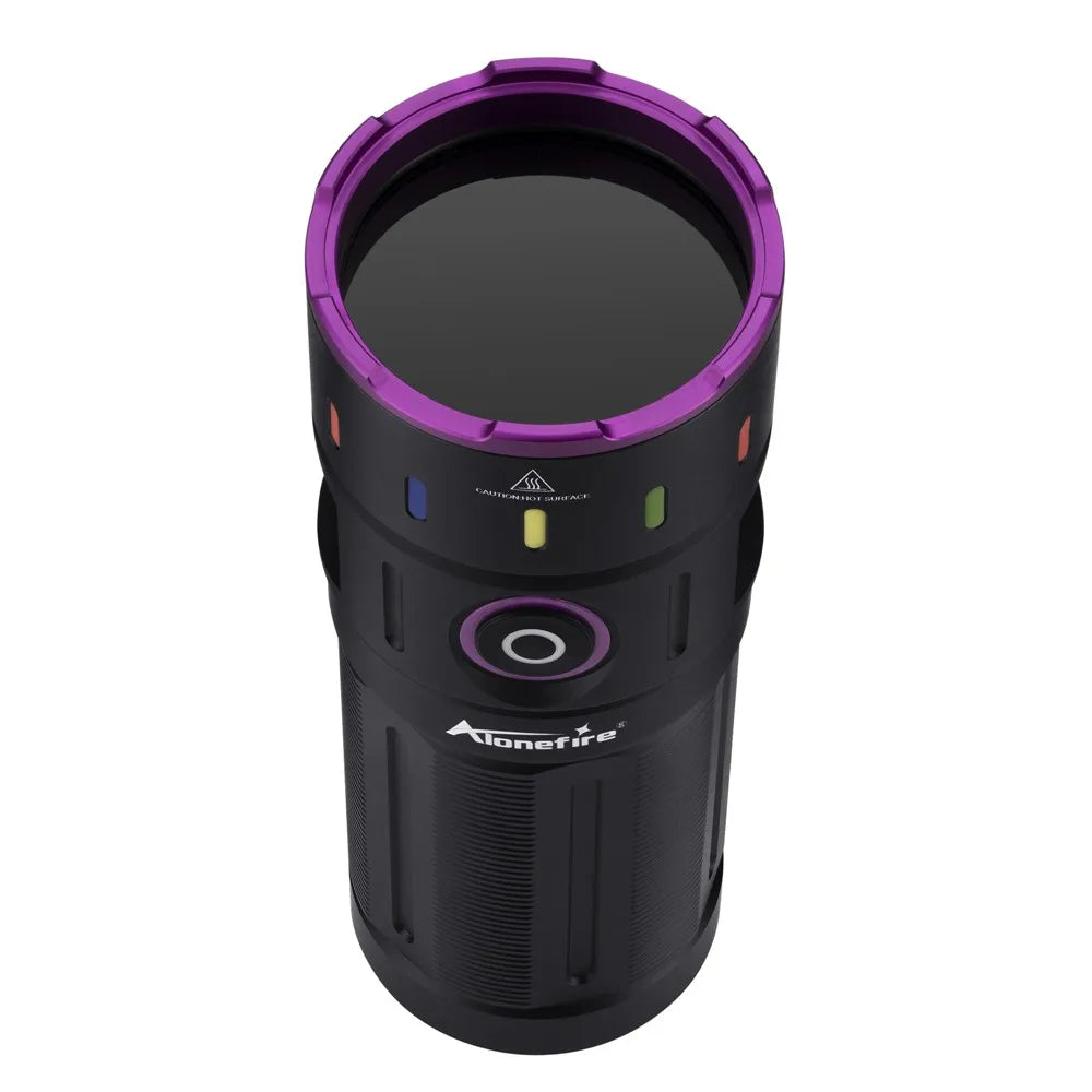 200W 365nm UV Blacklight Rechargeable Flashlight