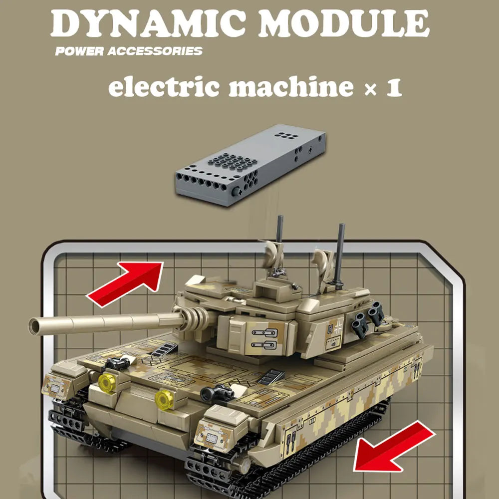 WW2 Military Dongfeng 21 Missile Transportation Car Model Weapons Series Military Leopard II 99A Tank World War II DIY Toys Gift