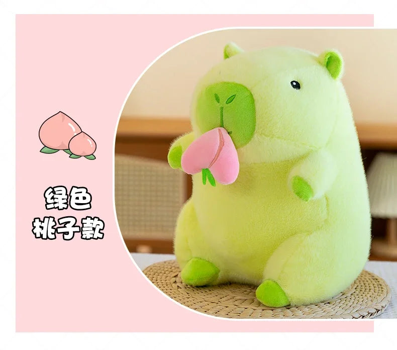 30/40/50cm Kawaii Capybara Plush Toys Fruit Series Big Size Capybara Stuffed Doll Anime Soft Pillow Cute Dolls Kid Birthday Gift