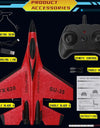 RC Foam Aircraft SU-35 Plane 2.4G Radio Control Glider Remote Control Fighter Plane Glider Airplane Foam Boys Toys for Children