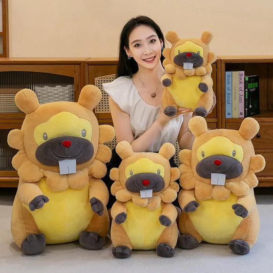 Kawaii Bidoof Plush Toy 70 cm Soft Stuffed Doll Sleeping Pillow