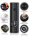 2Pcs Electric Salt And Pepper Grinder With Adjustable Coarseness Refillable Mill Battery Powered Kitchen Automatic Gadget