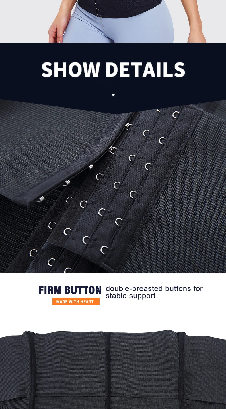 Women's Waist Trainer Corset – Tummy Wrap Shapewear Belt for Slimming & Postpartum Support