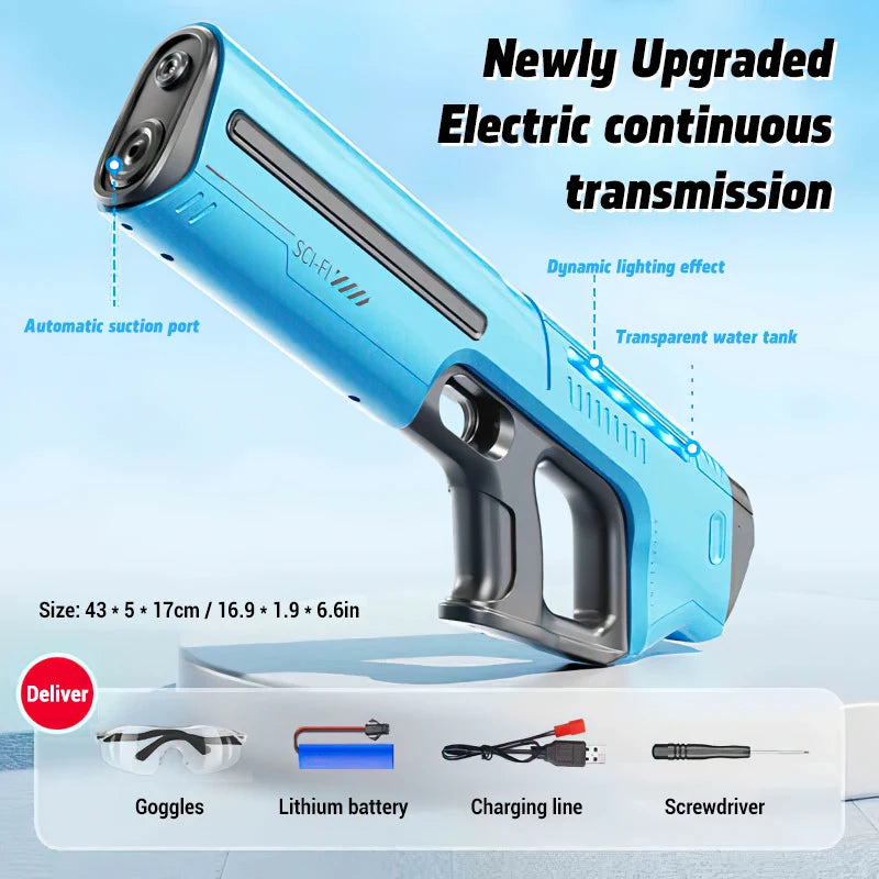 Fully Automatic Water Storage Gun Large Capacity Electric Water Absorbing Water Blaster