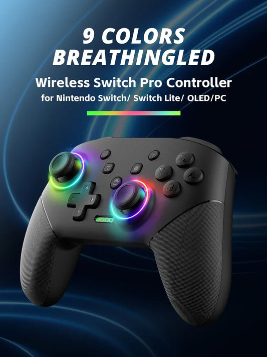 Wireless Pro Controller for Nintendo Switch / Switch Lite / OLED – 1000mAh Battery with Programmable Turbo Function