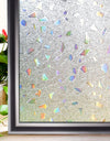 Heat Control Rainbow Window Vinyl Security Window Tinting Sun Protection Film Non Adhesive Window Stickers Stained Glass
