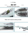 Aircraft Model Toy 1/72 Scale Russian SU57 Sukhoi SU-57 Fighter Jet Airplane Metal Military Finished ABS Diecast Simulation Gif