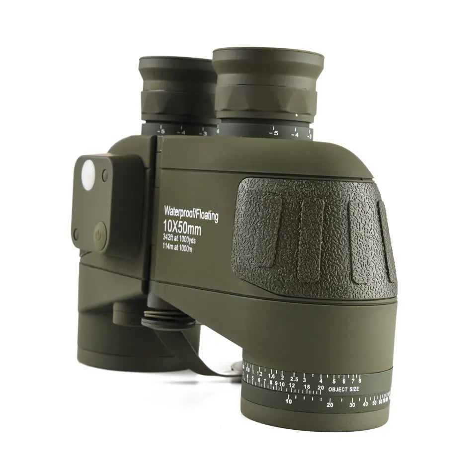 Binoculars 10x50 Professional Powerful Telescope Marine Waterproof With Compass Rangefinder Hunting Hiking Camping Navigation