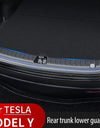 For Tesla Model Y Trunk Sill Plate Protector TPE Rubber Protector 2021-2023 Tesla Threshold Bumper Pad Prevent Scratching