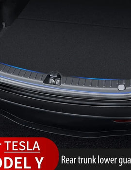 For Tesla Model Y Trunk Sill Plate Protector TPE Rubber Protector 2021-2023 Tesla Threshold Bumper Pad Prevent Scratching