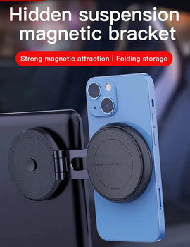 Hidden Magnetic Car Phone Holder For Tesla Model Y 3 Wireless Charger 360 Rotation Car Mobile Phone Stand Support For iPhone