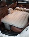 Foldable Car Travel Bed PVC Flocking Inflatable Mattress For SUV Interior Accessories Portable Comfortable Sleeping Pad