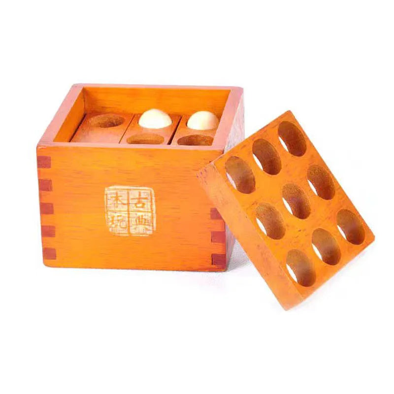Wooden 3D IQ Puzzle Cube – Brain Teaser