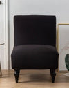 Stretch Armless Accent Chair Cover Single Short Back Sofa Covers Solid Color Anti-dirt Chair Slipcover Removable Sofa Protector