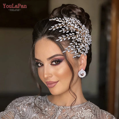 Rhinestone Bridal Headpiece Wedding Headwear Hair Accessories Woman Headband Jewelry Bride Headdresses for Party HP438