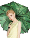 Banana Leaf Umbrella Manual Uv Folding Parasol Umbrella