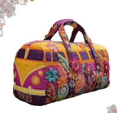Adjustable Strap 3D Quilted Duffle Bag Large Capacity Sports Travel Tote