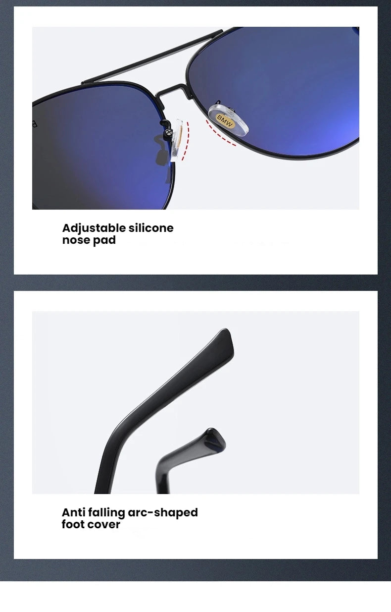 For BMW Car High End Luxury Driving Polarized Sunglasses Anti Glare Driver Sunglasses